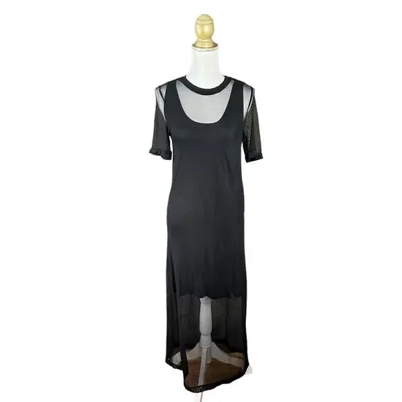 black and white striped midi dress Georgia Dress w. Bow